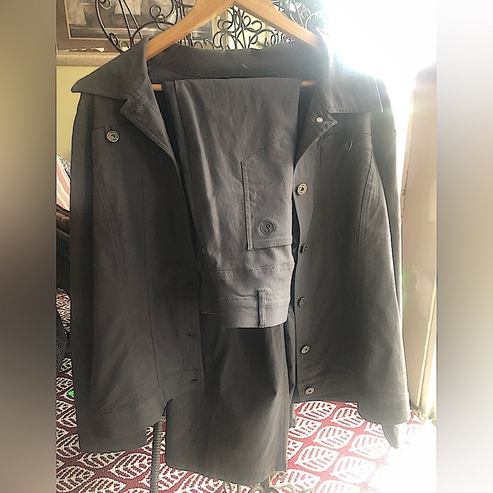 SIMON CHANG DENIM Jacket/Pants Set, Grey